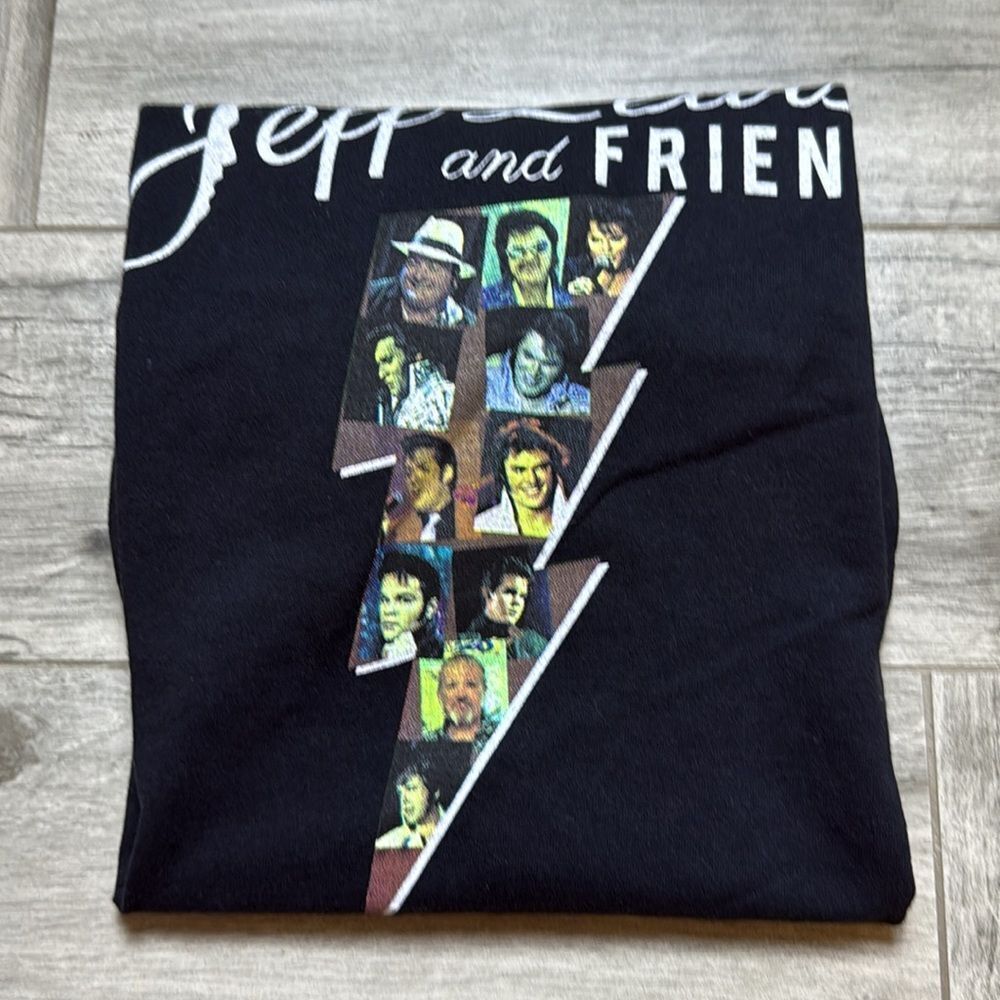 Port & Company Mens Jeff Lewis and Friends Short Sleeve T-Shirt Black Medium